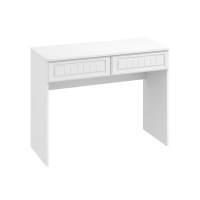 Стол с двумя ящиками Монако МН-18 белое дерево