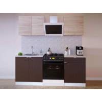 Кухня ПН-08 + ТК-08 + ПН-06 + ТК-06.1 Сокол венге/дуб