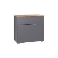 Октава Тумба для обуви 16.127 Серый графит/Дуб Вотан