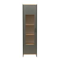 Доната шкаф-витрина 46.01 Дуб Вотан/Диамант серый