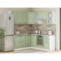 Кухня Вокс комплект 3 Белый / Фисташка