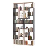 Стеллаж Сокол 6 (8 модулей ПК-9) Венге/Беленый дуб