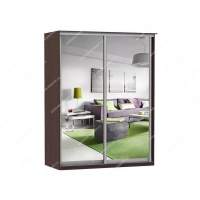 Шкаф купе Модерн 1490х600 2-х дверный 2-х секционный зеркальный венге