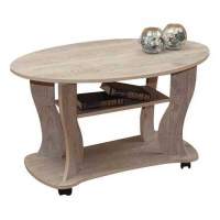 Стол журнальный Сатурн - М05 бетон пайн белый