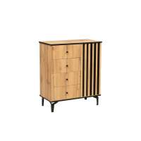 Комод Либерти 51.05 (опора h150) Дуб вотан/Черный