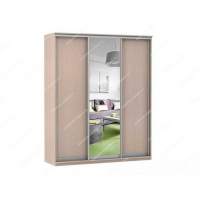Шкаф купе Модерн 1776х600 3-х дверный 2-х секционный зеркало ясень