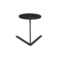 Стол приставной 42.47 Сеул Мрамор черный/металл черный