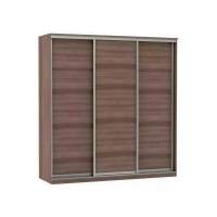 Шкаф купе Модерн 2076х600 3-х дверный 3-х секционный глухой шимо темный