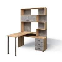 Стол Компьютерный СК-10 ЛЕВЫЙ Дуб крафт/ателье