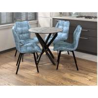 Столовая группа Рим-Монако СМ-1 ноги прямоугольные черные