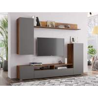 Стенка Прага-3 таксония/диамант серый