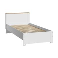 Джастин Кровать 11.54 белый/дуб белый Джастин Кровать 11.54 белый/дуб белый