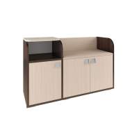 Ивушка 5 Тумба для обуви Бодега Темный / Светлый