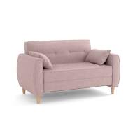 Диван-кровать Хэппи М велюр велутто пастельно-розовый 11