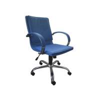 Кресло Барбара New 2Х к/з синий