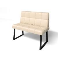 Кухонный диван Реал МД 1100 Крем/Черный муар в гостиную