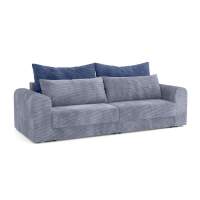 Диван - кровать Конго 2S (2 секции) велюр цилиум стил/индиго