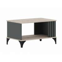 НМ 040.24 Отис стол журнальный Антрацит/Дуб Крафт серый