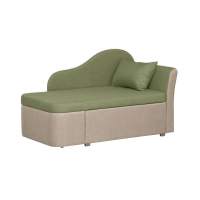 Тахта Мася-12 левый жаккард тесла форест/крем