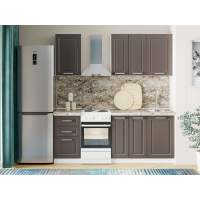 Кухня Вокс комплект 1 Белый / Графит