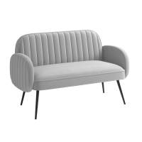 Диван 2-х местный Флеминг S велюр тенерифе грей