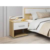 NEXT 67 (2 шт.) Тумба прикроватная Дуб Сонома / Белый