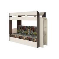 Карамель 75 кровать-диван Ясень Анкор Светлый / Бодега Темный / Ткань Музыка Карамель 75 кровать-диван Ясень Анкор Светлый / Бодега Темный / Ткань Музыка