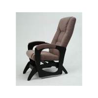 Кресло-маятник Леон Черный / Кофе с молоком