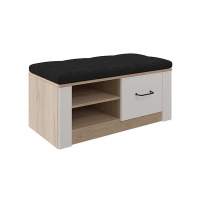 Ева 5 М5 тумба под обувь дуб Ирландский/белый