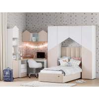 Детская Банни-1 белый/дуб сонома/бисквит