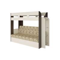 Карамель 75 кровать-диван Ясень Анкор Светлый / Бодега Темный / Ткань Газета Карамель 75 кровать-диван Ясень Анкор Светлый / Бодега Темный / Ткань Газета