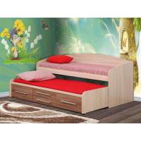 Кровать 2-х ярусная Адель-5 Ясень Шимо темный/светлый