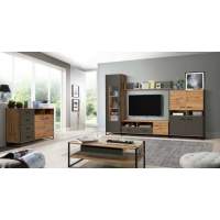 Гостиная Доната 2 Дуб Вотан/Диамант серый