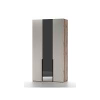 Харди шкаф трехдверный Дуб Делано Темный / Супермат Джелато