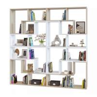 Стеллаж Сокол 7 (8 модулей ПК-9) Дуб сонома/Белый