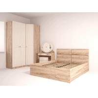 Спальня Богуслава 3 дуб Баррик/крем