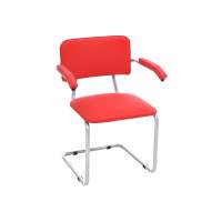 Стул Сильвия АРМ к/з красный