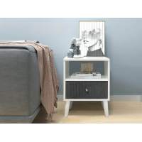 Т1 Тумба Белый/Темно-серый №26