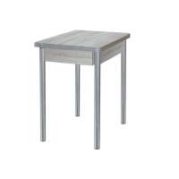 Глайдер стол обеденный / Ясень светлый/металлик