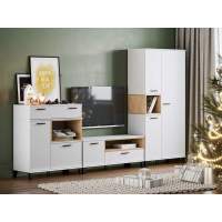 Гостиная Bergen 1 белый/Дуб Бунратти