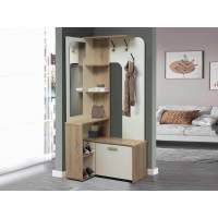 Вешалка напольная Антре Дуб сонома / Белый