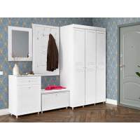 Прихожая Монако-3 белое дерево