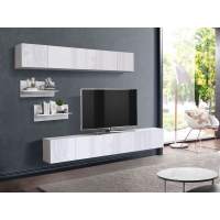 Стенка Гамма 6 Белый / Бетон пайн белый