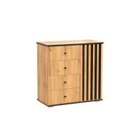 Комод Либерти 51.05 (опора h20) Дуб вотан/Черный