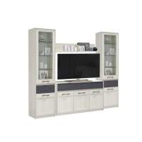 Гостиная Лиана 5 Ясень анкор светлый/Графит