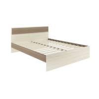 NEXT 73 Кровать двуспальная 1600 Ясень Шимо темный / Ясень Шимо светлый NEXT 73 Кровать двуспальная 1600 Ясень Шимо темный / Ясень Шимо светлый