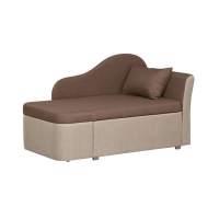 Тахта Мася-12 левый жаккард тесла шоколад/крем