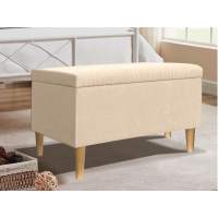 Банкетка А10 с ящиком бежевый №4