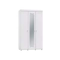 Шкаф 3-х дверный с зеркалом Италия ИТ-54 белое дерево