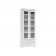 Шкаф 2-х дверный со стеклами и ящиками (гл.410) Монако МН-46 белое дерево